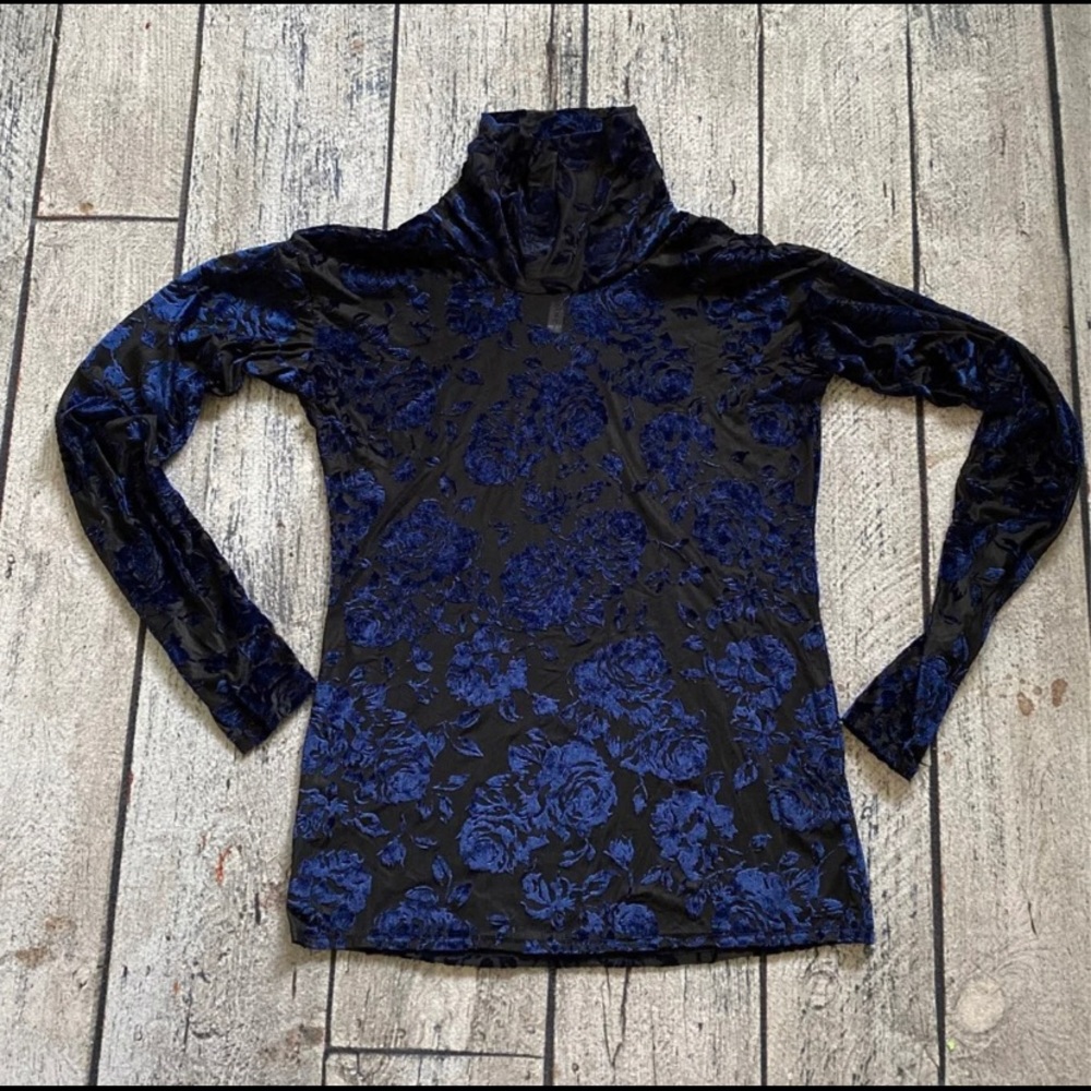 Sheer Velvet Rose Blouse